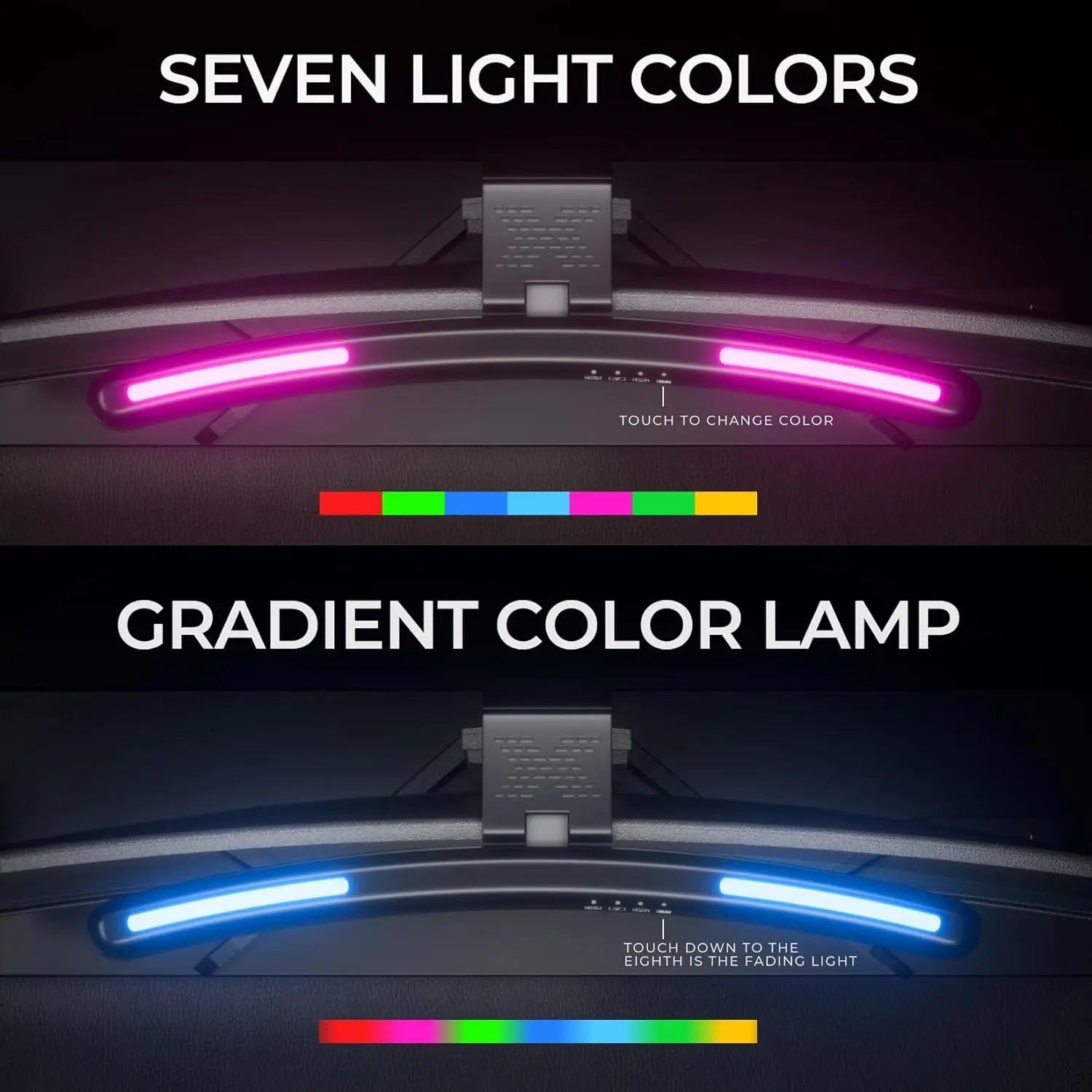 Monitor Light Bar Straight/Curved with RGB Backlight Computer Screen Lamp Eye Caring Touch Atmosphere Lights For Gaming Room