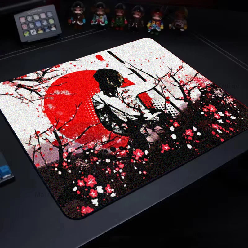 E-Sports Mouse Pad Gaming Accessories Desk Mat Control Gaming Mats Gamer Samurai 40x45CM Setup Desktop Playmat Mouse Carpet