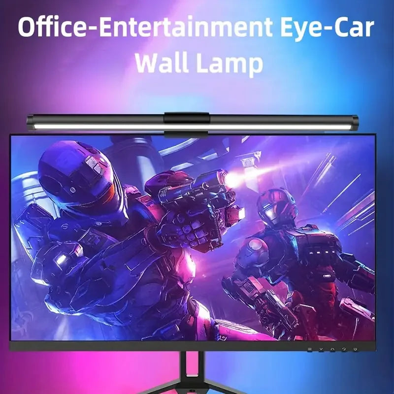 Monitor Light Bar RGB Lightbar Atmosphere USB LED Screen Hanging Setup Dimming For Game Room Desk Lamp Night Light Accessories