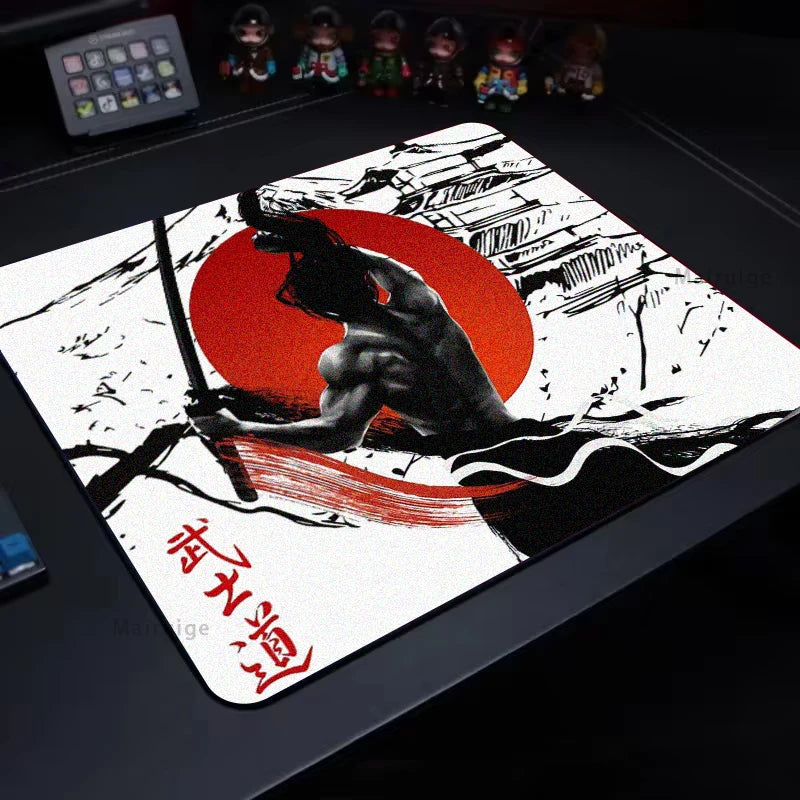 E-Sports Mouse Pad Gaming Accessories Desk Mat Control Gaming Mats Gamer Samurai 40x45CM Setup Desktop Playmat Mouse Carpet