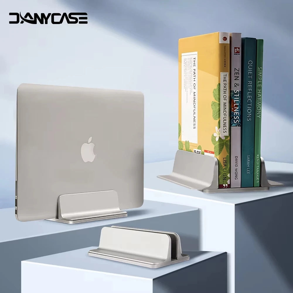 Vertical Laptop Stand Holder Foldable Aluminum Notebook Stand Laptop Tablet Stand Support For Macbook Air Pro PC 13-17 inch