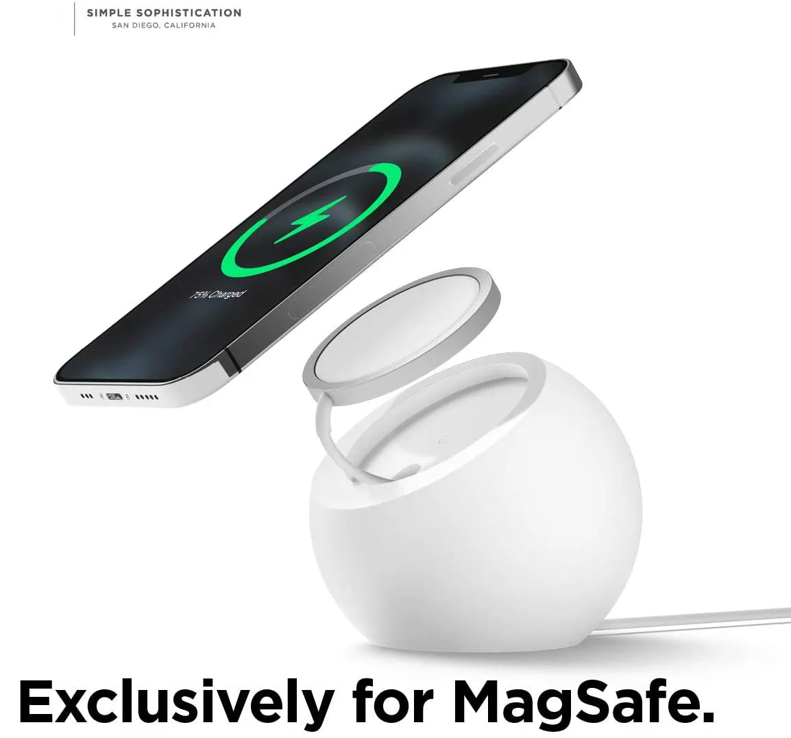 Ball Shape Magnetic Desk Phone Charger Holder For Magsafe Phone Stand For IPhone 15 14 13 12 Mini Wireless Charging Desktop Dock