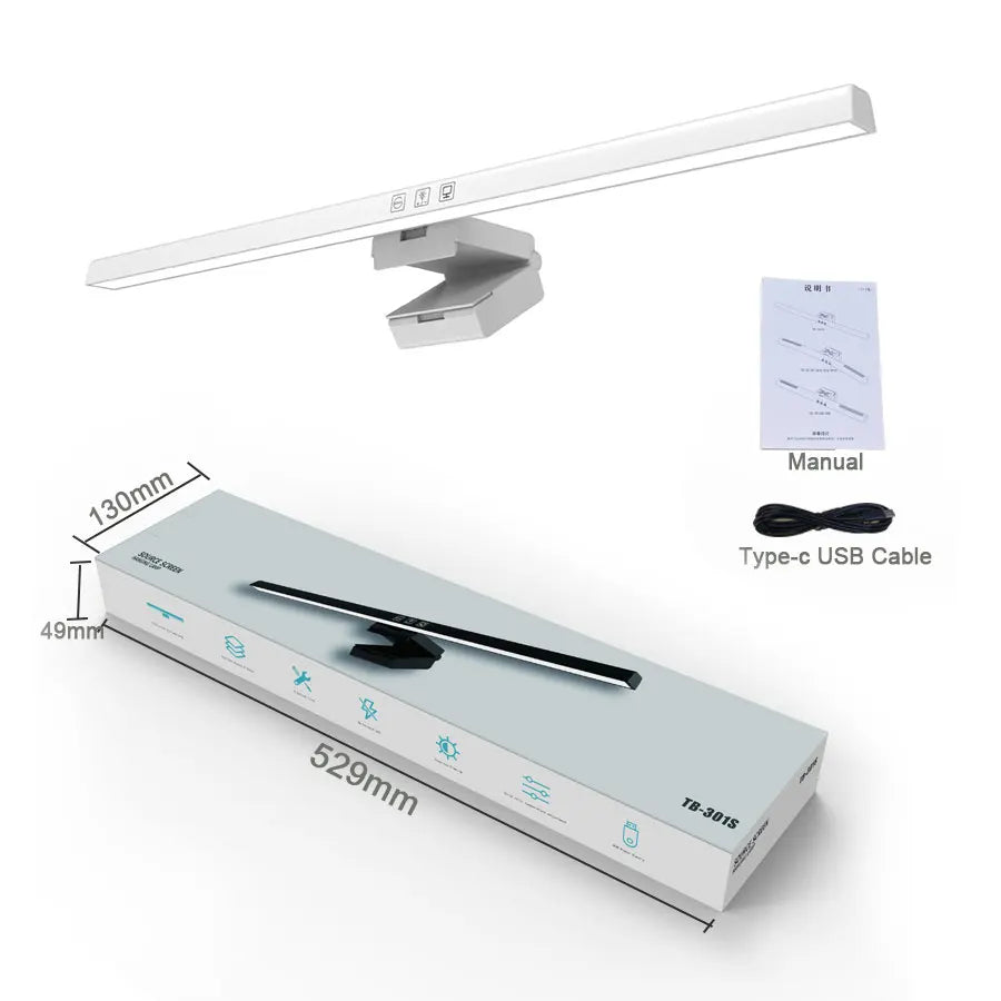 LED Monitor Light Bar 50cm Screen Hanging Lamp Stepless Dimming USB Desk Light for PC Computer Studies Reading Office Table Lamp