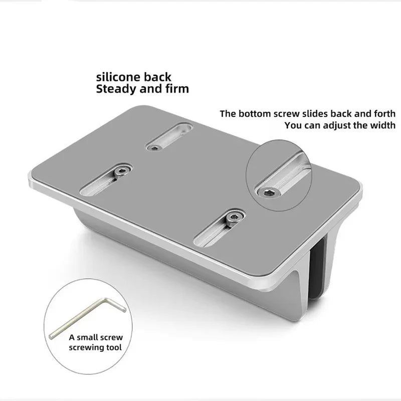 Vertical Foldable Aluminum Laptop Stand Holder, Notebook & Tablet Support for 13‑17 Inch Macbook Air Pro PC, Space‑Saving Deskto