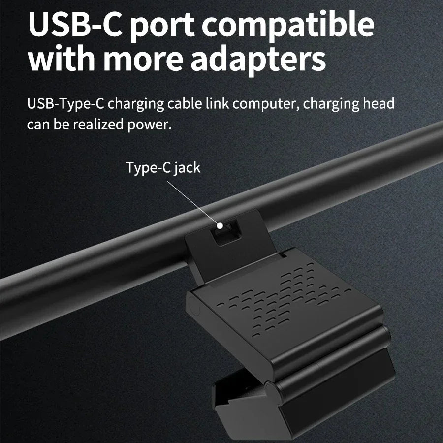 Led Monitor Light Bar Stepless Dimmable Screen Hanging Light Eyes Protection PC Computer Monitor Light Wireless Remote Control