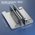 Vertical Laptop Stand – 20KG Load, 13-44mm Width Adjustable, Aluminum Alloy, Space-Saving Desktop Holder