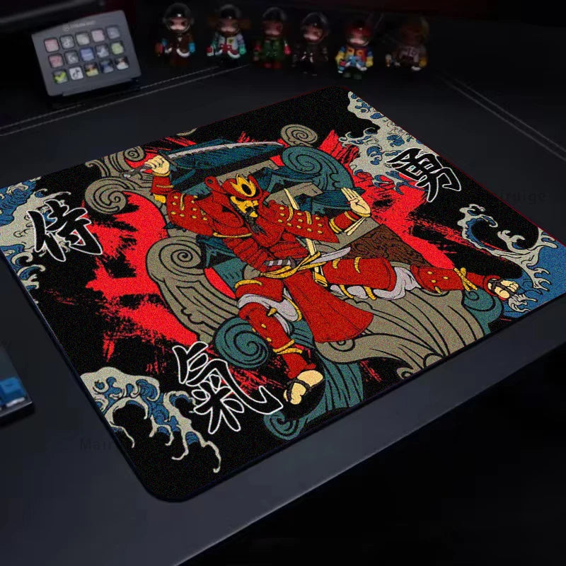 E-Sports Mouse Pad Gaming Accessories Desk Mat Control Gaming Mats Gamer Samurai 40x45CM Setup Desktop Playmat Mouse Carpet