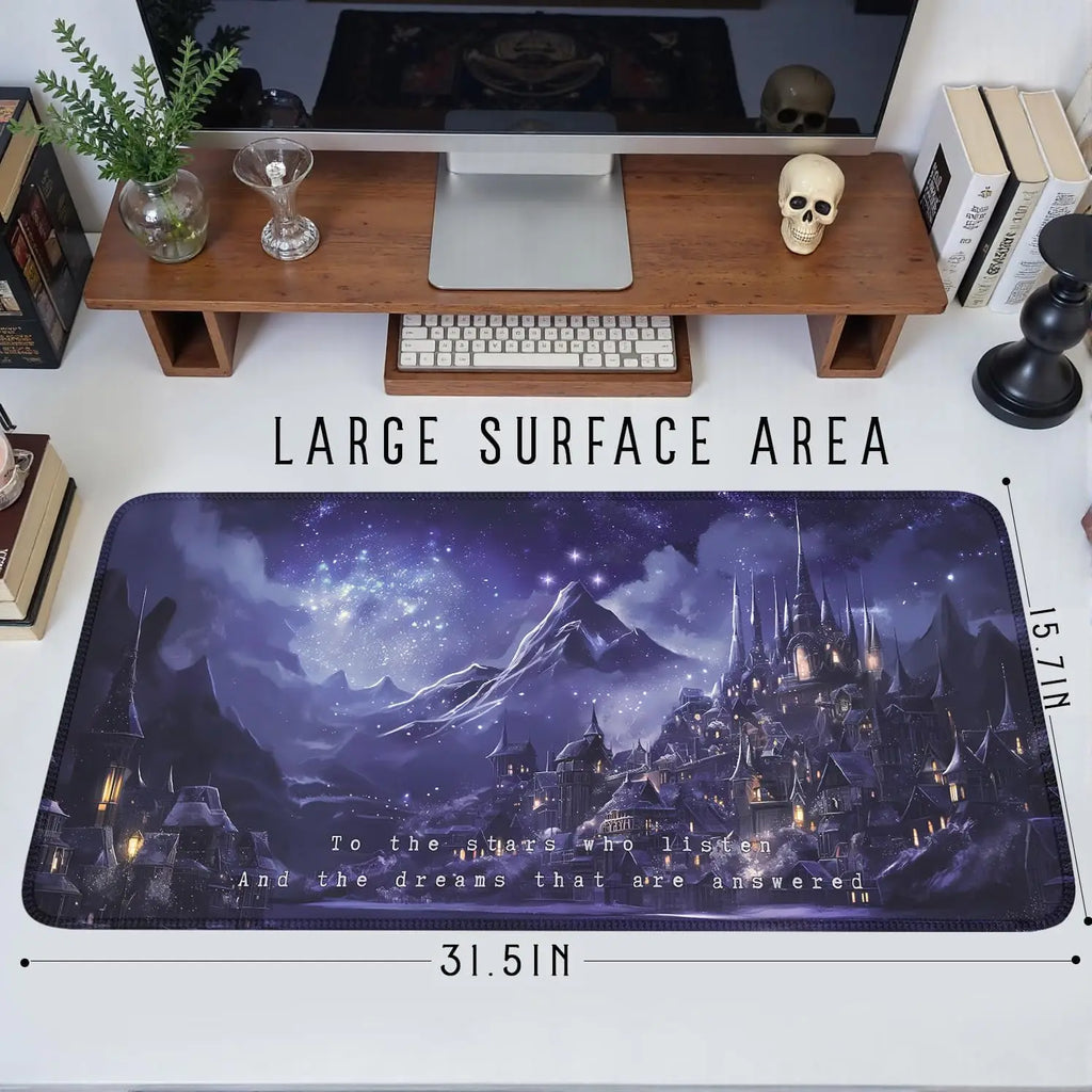 Fantasy Desk Mat – Large Acotar-Themed Mouse Pad for Computer & Laptop, Ideal for Office Desk Decor