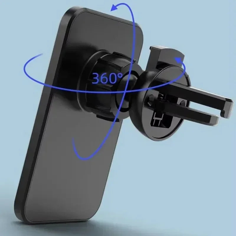 For IPhone Car Charging 15W Magnetic Wireless Charger Magsafe Car Mount Mobile Phone Holder Fast Charging Car Accessory