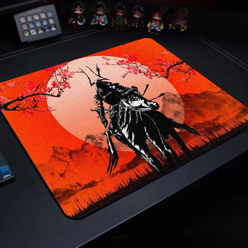 E-Sports Mouse Pad Gaming Accessories Desk Mat Control Gaming Mats Gamer Samurai 40x45CM Setup Desktop Playmat Mouse Carpet