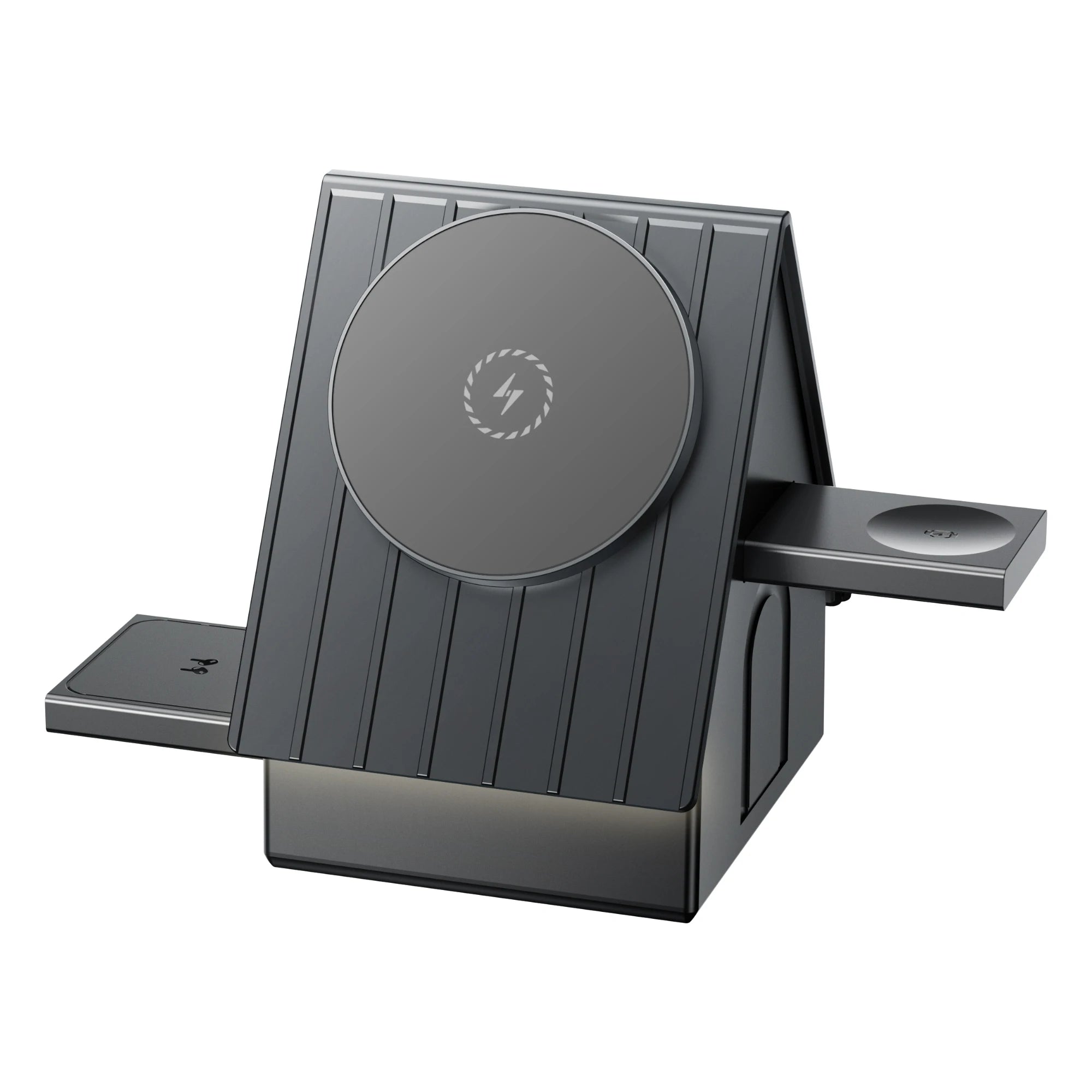 3-in-1 Wireless Magsafe Charger | Touch-sensitive Auto-retractable Base, Fast Charging, Warm White Ambient Light