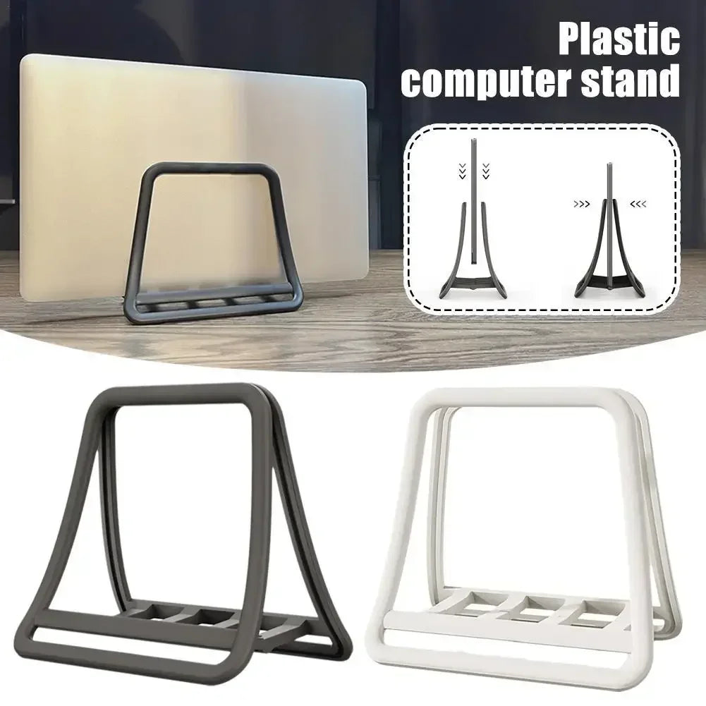 Laptop iPad Vertical Stand (Gravity-Based) Desktop Vertical Laptop Holder Multi-Device Vertical Stand