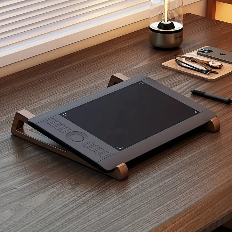 Wooden Laptop desktop Elevated, Portable desktop Stand, Multifunctional Reading Stand, Wide Base for Stable Support