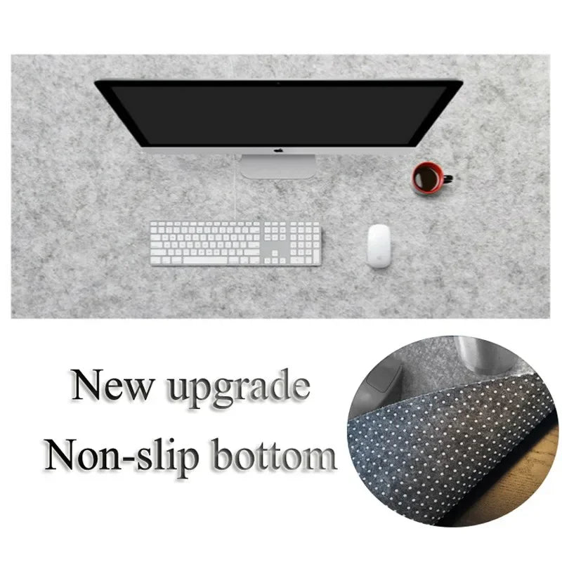 Large Office Computer Desk Mat Table Keyboard Big Mouse Pad Wool Felt Laptop Cushion Desk Nonslip Mat Gamer Mousepad Alfombrilla