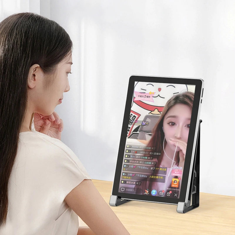 2-in-1 Laptop Vertical Stand Aluminium Alloy Fordable Support Stand Adjustable Tablet Bracket for 11-17.4 Inch PC Stand