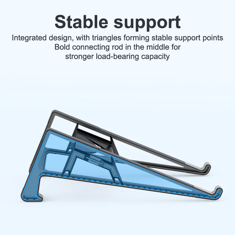 2-in-1 Laptop Vertical Stand Aluminium Alloy Fordable Support Stand Adjustable Tablet Bracket for 11-17.4 Inch PC Stand