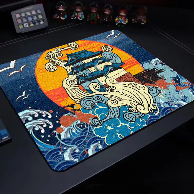 E-Sports Mouse Pad Gaming Accessories Desk Mat Control Gaming Mats Gamer Samurai 40x45CM Setup Desktop Playmat Mouse Carpet