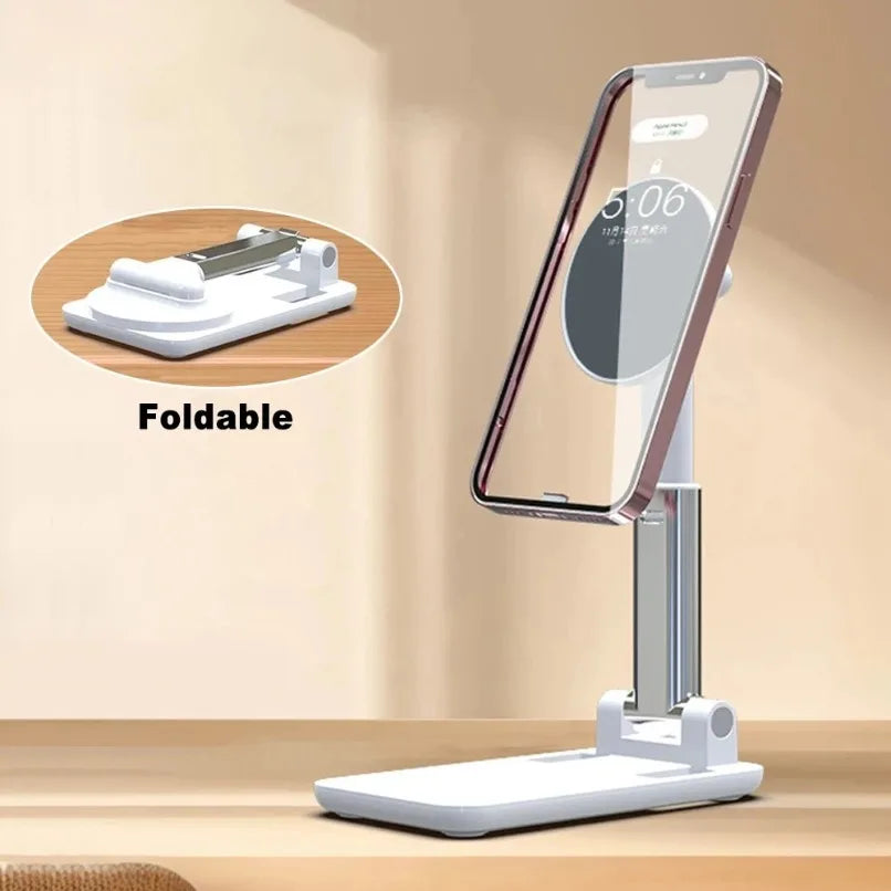 Desktop Magnetic Phone Holder Compatible with Magsafe Foldable Metal Portable Stand for Live Stream Photography iPhone Tablet