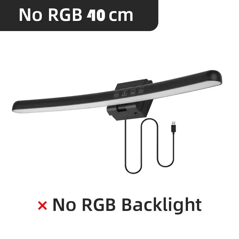 Curved Monitor Light Bar RGB Backlight for Screens, Computer Bar Lights with Color Temperature Brightness Stepless Dimming