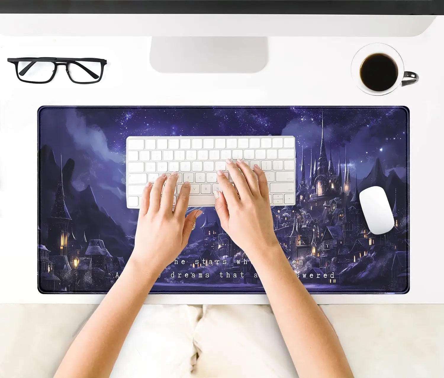 Fantasy Desk Mat – Large Acotar-Themed Mouse Pad for Computer & Laptop, Ideal for Office Desk Decor
