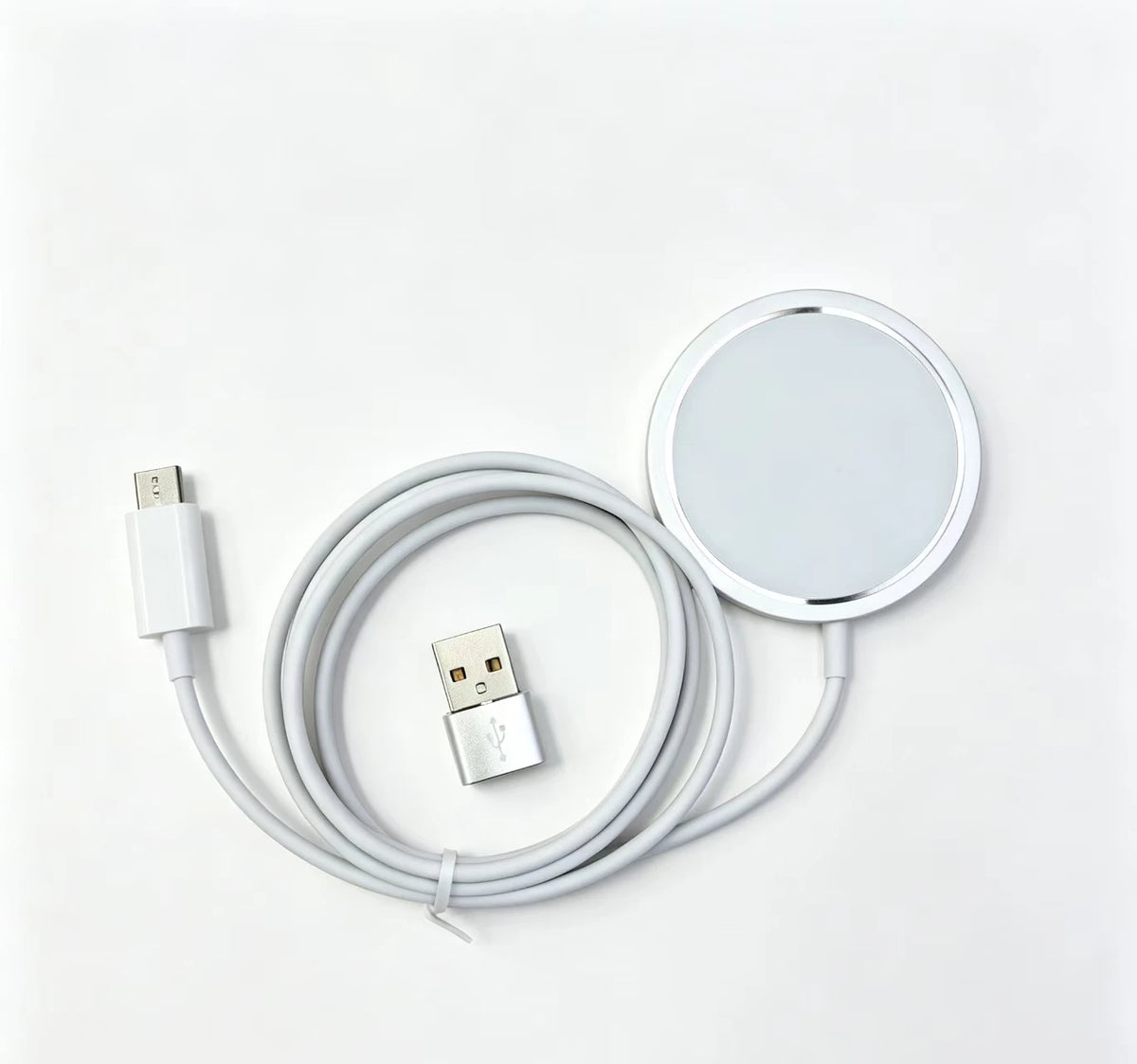 2 IN 1 Chargers 15 W for MagSafe, Magnetic Wireless Charger for iPhone 16/15/14/13/12 Series & AirPods 3/2/Pro, Charging Cable