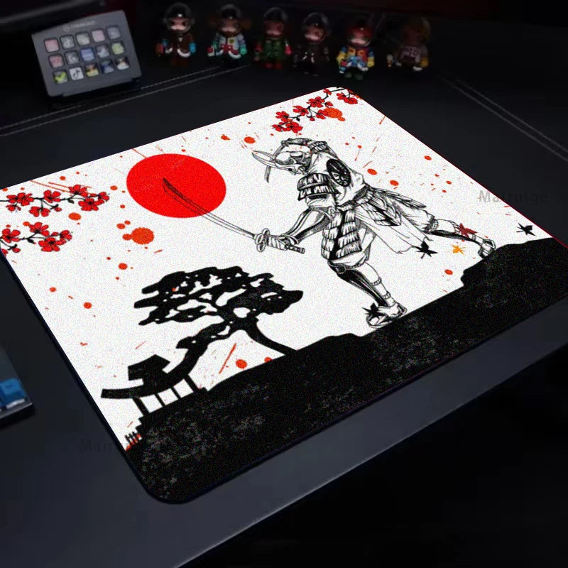 E-Sports Mouse Pad Gaming Accessories Desk Mat Control Gaming Mats Gamer Samurai 40x45CM Setup Desktop Playmat Mouse Carpet