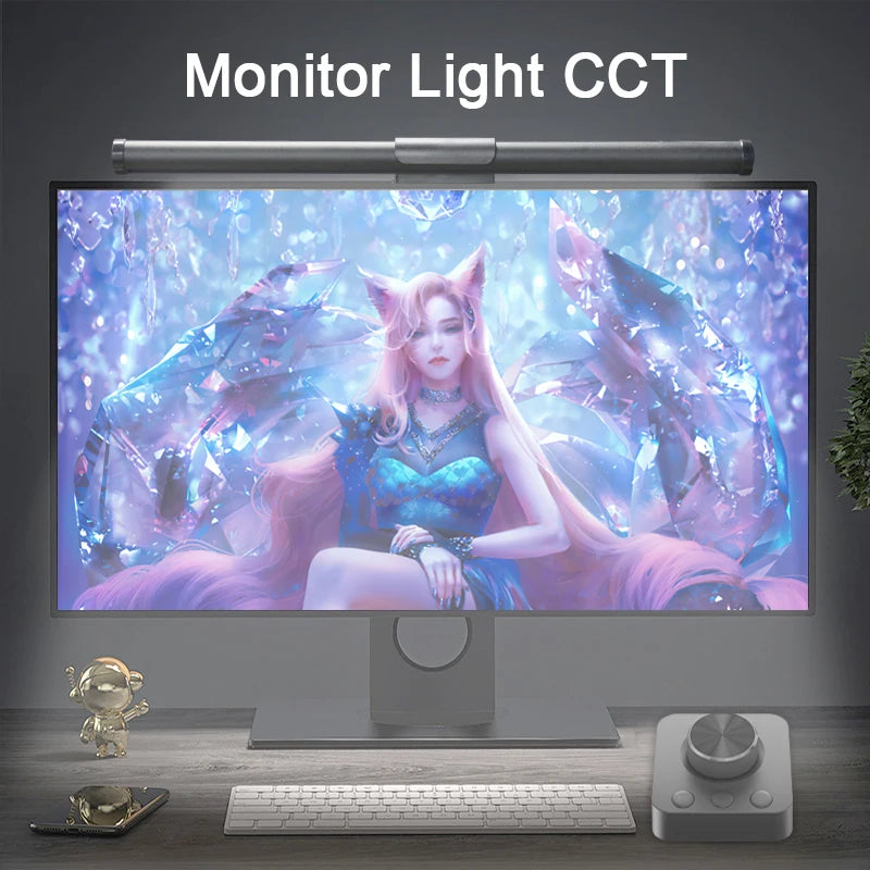 LED Monitor Screen Light Computer Monitor Light Bar with Remote Control Eye-Care Table Lamp Dimmable Screen Ambient Light Bar