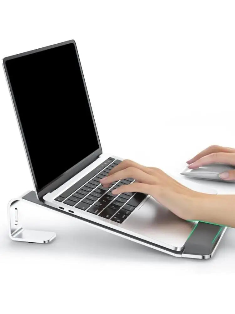 652F Vertical Laptop Stand Holder Adjustable Desktop Notebook Dock Vertical Laptop Stand Space Saving for Laptop Tablet