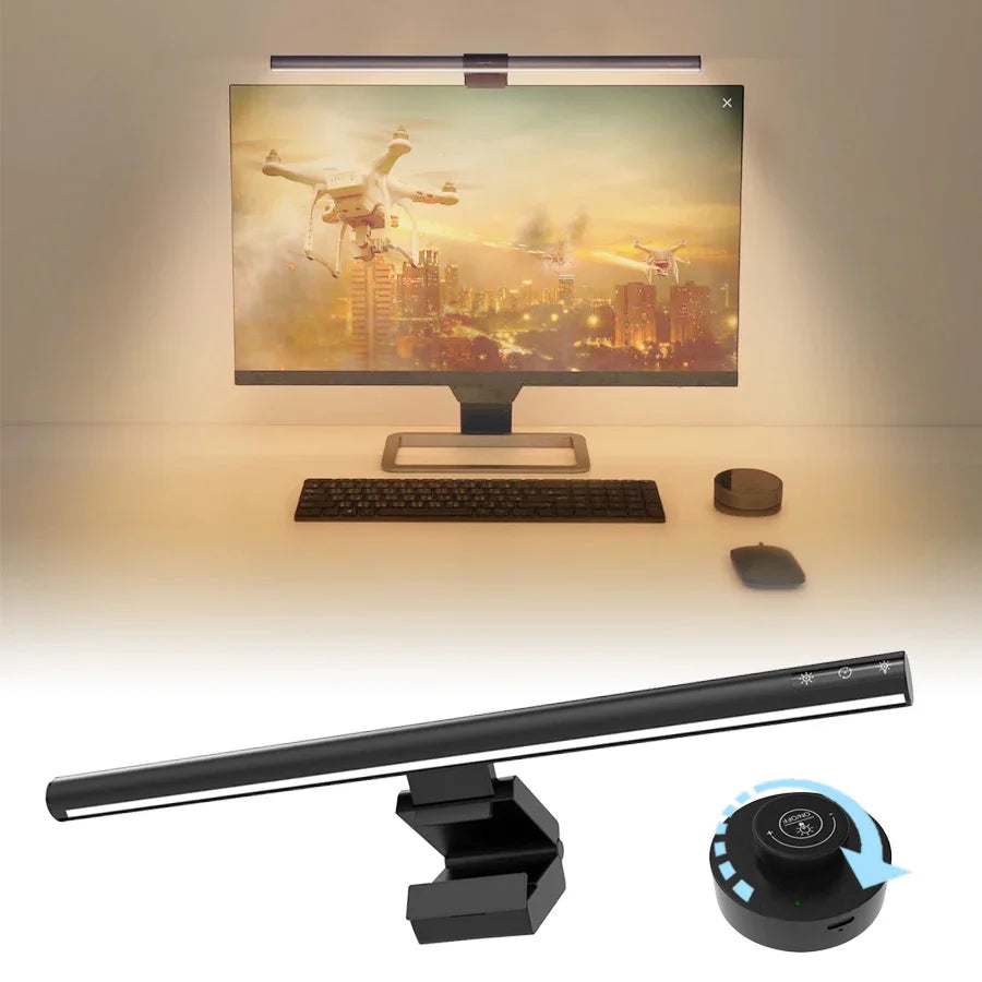 Led Monitor Light Bar Stepless Dimmable Screen Hanging Light Eyes Protection PC Computer Monitor Light Wireless Remote Control