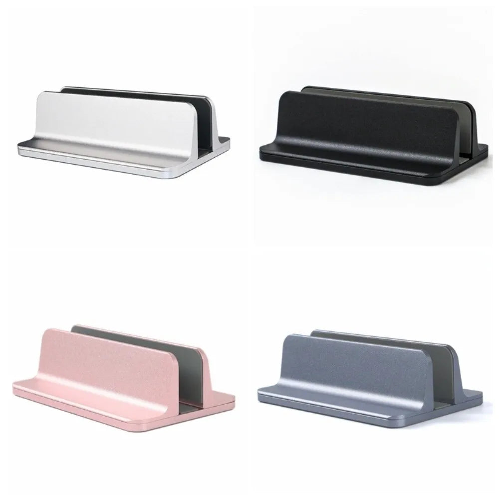 Space-Saving Vertical Laptop Stand Adjustable Anti-slip Aluminum Laptops Holder Wear-resistant Rust-proof Desktop Notebook Dock