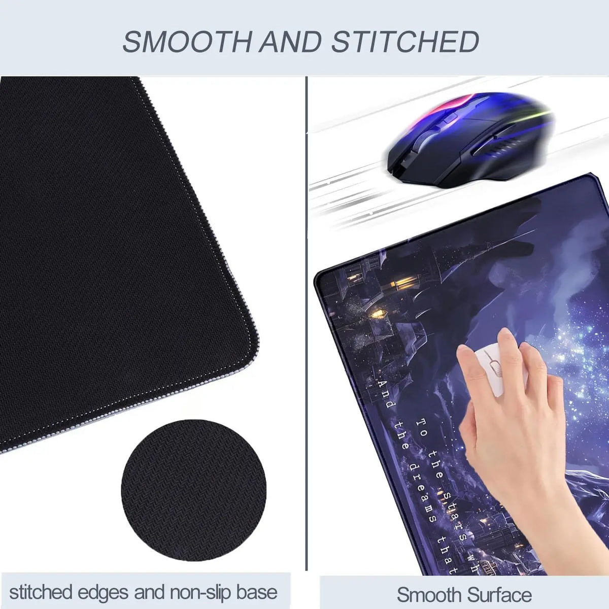 Fantasy Desk Mat – Large Acotar-Themed Mouse Pad for Computer & Laptop, Ideal for Office Desk Decor