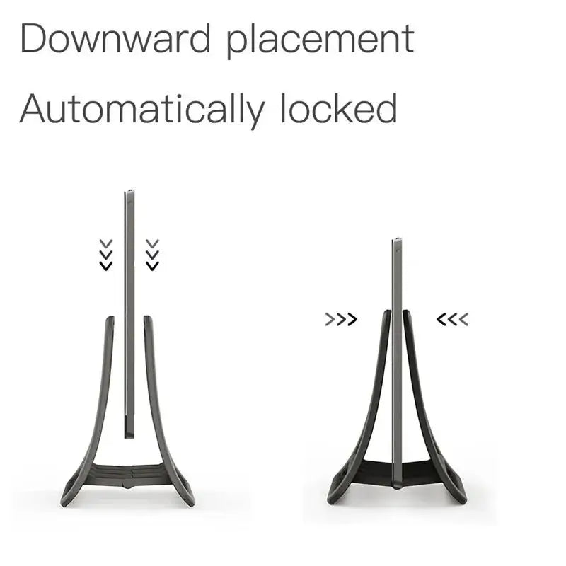 Vertical Laptop Stand Non Slip PC Laptop Desktop Stand Notebook Dock Storage Holder For Macbook Air Pro iPad Lenovo Dell HP ASUS